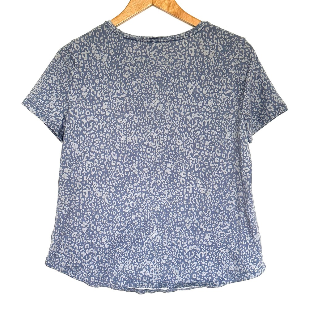 Blue Patterned Women's Top - Picture 6 of 8